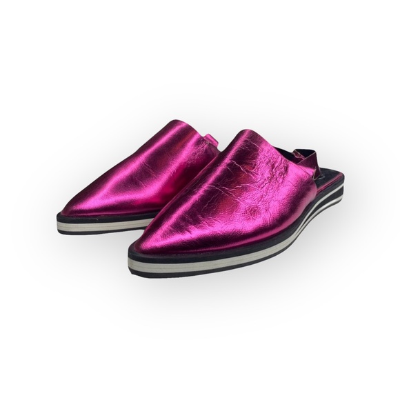 new Free People ༄ Lexa Pointed Toe Slingback Flat༄ Metallic Purple ༄ 37 6.5M 7M - Picture 8 of 16